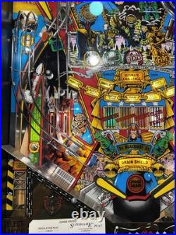 Judge Dredd Pinball Machine Bally 1993 LEDS Free Ship Orange County Pinballs