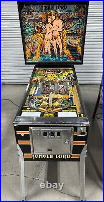 Jungle Lord Pinball Machine Williams 1981 LEDS Free Ship Orange County Pinballs