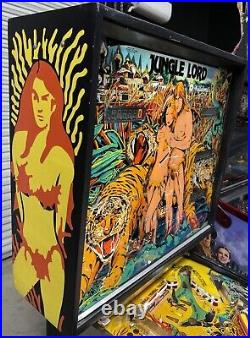 Jungle Lord Pinball Machine Williams 1981 LEDS Free Ship Orange County Pinballs