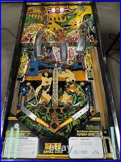 Jungle Lord Pinball Machine Williams 1981 LEDS Free Ship Orange County Pinballs