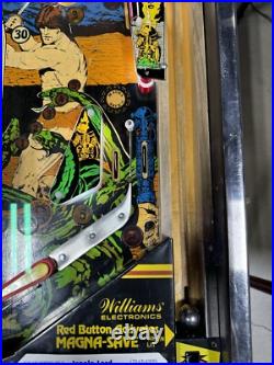 Jungle Lord Pinball Machine Williams 1981 LEDS Orange County Pinballs FREE SHIP
