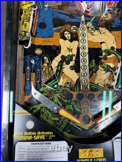 Jungle Lord Pinball Machine Williams 1981 LEDS Orange County Pinballs FREE SHIP