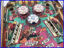 Jungle Queen Gottlieb Vintage EM Pinball Arcade Machine Plays Well