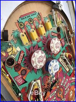 Jungle Queen Gottlieb Vintage EM Pinball Arcade Machine Plays Well
