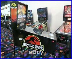 Jurassic Park Pinball Machine. Data East. South Florida. T Rex Dinosaur