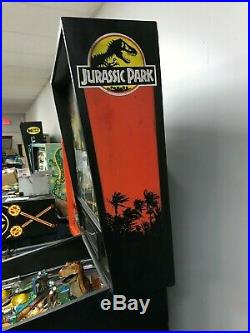 Jurassic Park Pinball Machine Leds Plays Great Just Shopped Nice Pin