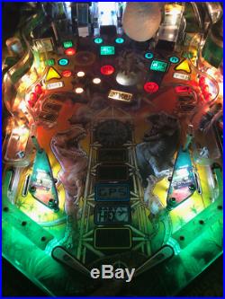 Jurassic Park lost world pinball from Data East with LEDS