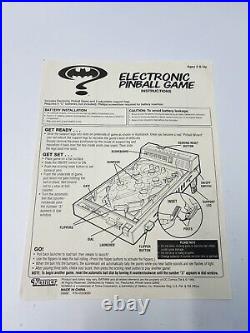 Kenner 1995 Batman Forever Electronic Pinball Machine Game with Box+Instructions