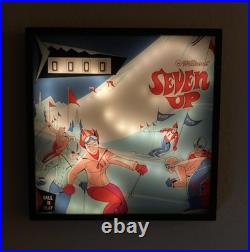 LED Pinball Wall Art Williams Seven Up (1969) Retro Arcade Decor