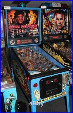 LETHAL WEAPON 3 Pinball Machine Data East 1992 Great Looking Machine