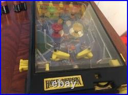 LOOK. Vintage TYCO Harley Davidson Table Top Pinball Machine Licensed. RARE