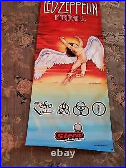Led Zeppelin pinball machine Banner -New 24 x 62 Sharp! Vibrant Colors