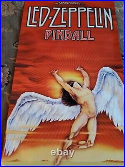 Led Zeppelin pinball machine Banner -New 24 x 62 Sharp! Vibrant Colors