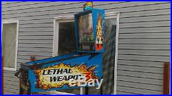 Lethal Weapon 3 Pinball By Data East Recently Serviced, New Topper