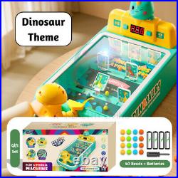 Little White Dinosaur Pinball Shooting Machine Game Kids Toy Table Game Learning