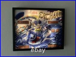 Lluminated Pinball Backglass Art Bally Fathom 1981