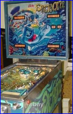 Lluminated Pinball Backglass Art Bally Fathom 1981