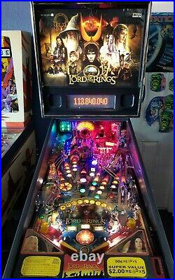 Lord of the Rings Pinball Machine Stern 2003 COLLECTORS HUO Low Plays LEDS NICE