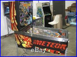 METEOR pinball machine STERN excellent condition Steve Kirk