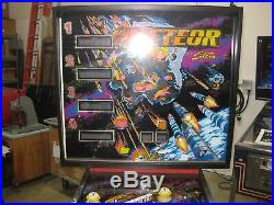 METEOR pinball machine STERN excellent condition Steve Kirk