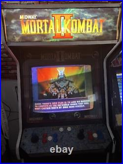 MORTAL KOMBAT II ARCADE MACHINE by MIDWAY 1993 (Excellent Condition)