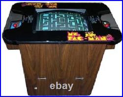 MS PAC-MAN ARCADE MACHINE COCKTAIL TABLE by MIDWAY 1981 (Excellent) RARE