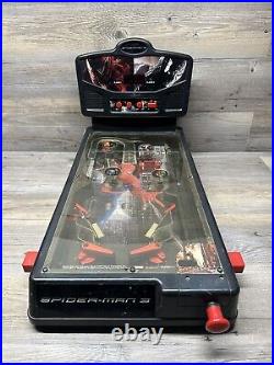 Marvel SPIDER-MAN 3 2007 Table-Top Mini Pinball Machine Used Tested WORKS