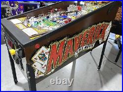 Maverick Pinball Machine By Sega James Garner Free Shipping LEDs 1994