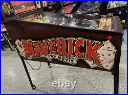 Maverick Pinball Machine Sega 1994 Mel Gibson Orange County Pinballs Free Ship