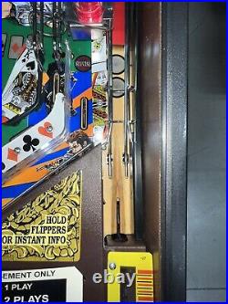 Maverick Sega LEDs Free Ship Pinball Machine 1994 Mel Gibson Western Cowboy