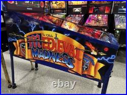 Medieval Madness Merlin Pinball Machine Chicago Gaming OC Pinballs Free Ship