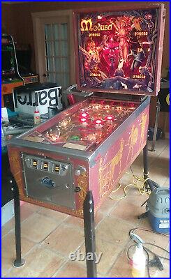 Medusa pinball arcade game machine Bally prototype backglass working