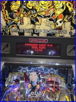Metallica Master Of Puppets Edition Orange County Pinball Machine Free Shipping