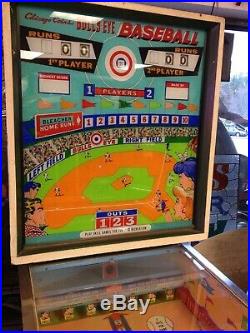 Mid Century Chicago Coin Bullseye Baseball Pinball Game - rEtrO wIlliamS bAlLy