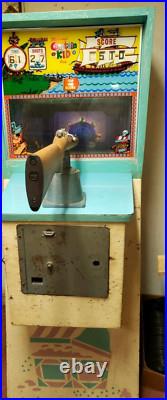Midway's CAPTAIN KID Gun Arcade Game Moving Target RARE 1966 WORKS ONLY 132 MADE