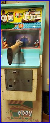 Midway's CAPTAIN KID Gun Arcade Game Moving Target RARE 1966 WORKS ONLY 132 MADE