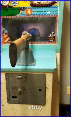 Midway's CAPTAIN KID Gun Arcade Game Moving Target RARE 1966 WORKS ONLY 132 MADE