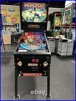 Monopoly Pinball Machine Stern Dealer Plays Great Full Leds Plays Great