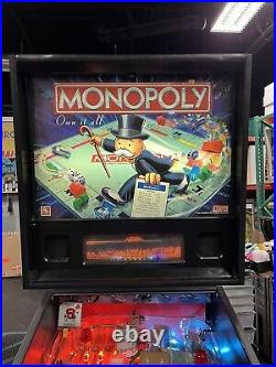 Monopoly Pinball Machine Stern Dealer Plays Great Full Leds Plays Great