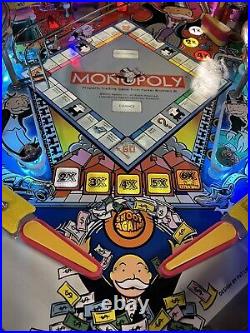 Monopoly Pinball Machine Stern Dealer Plays Great Full Leds Plays Great