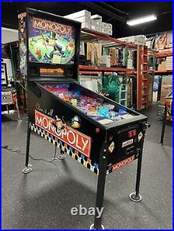 Monopoly Pinball Machine Stern Dealer Plays Great Full Leds Plays Great