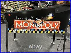 Monopoly Pinball Machine Stern Dealer Plays Great Full Leds Plays Great