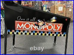 Monopoly Pinball Machine Stern Dealer Plays Great Full Leds Plays Great