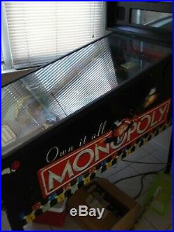 Monopoly pinball machine 2001 by Sterns clean very nice in home