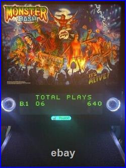 Monster Bash Pinball CGC Special Edition Low Plays HUO Pick Up Only