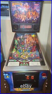 Monster Bash Pinball Machine By Williams 1998 Original Excellent HUO