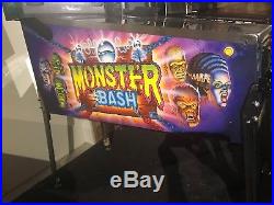 Monster Bash Pinball Machine WILLIAMS COLOR DMD TOPPER LEDS $499 SHIPS NICE