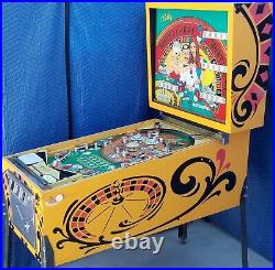 Monte Carlo Pinball Machine (Bally) 1973 Completely Gone Through Plays Great