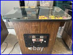 Ms. Pac-Man Cocktail Table Arcade Machine 19 Inch Wells Monitor No Burn