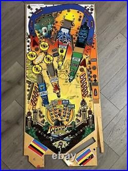 NEW 2008 Stern Pinball INDIANA JONES PROTOTYPE / SAMPLE Wood Playfield 45x 20